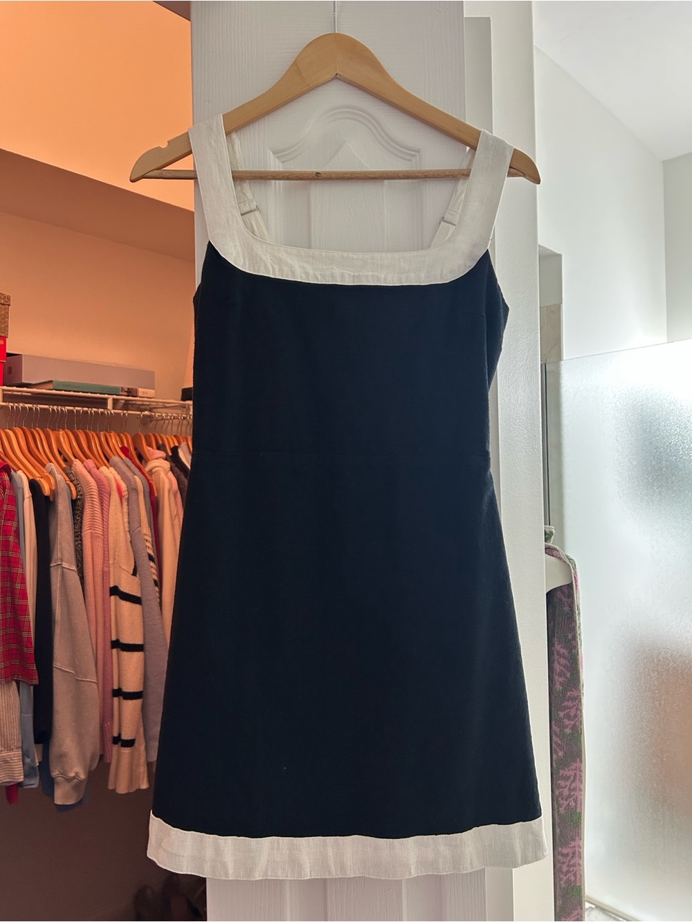 Abercrombie Black and White Sleeveless Dress